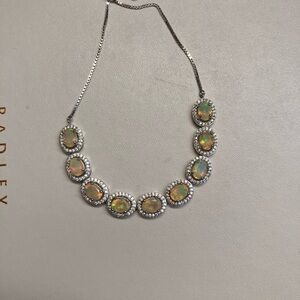 Radiant Opal Sterling Silver Bracelet